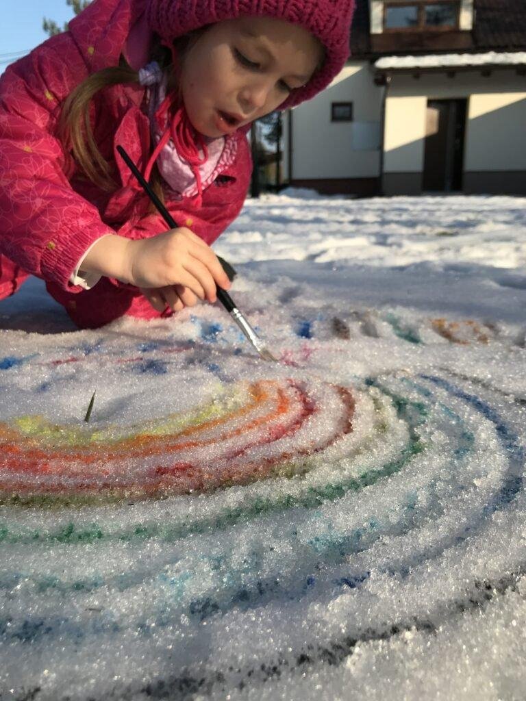 Malování na sníh